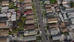 Residential neighborhood in Historic South Central Los Angeles. Stock Footage