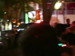 EXCLUSIVE - George Clooney is sighted leaving Rocco's Tacos in Stock Footage