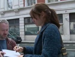 Sophie Ellis-Bextor at Celebrity Sightings in London on March 21, 2014 in London, England. Stock Footage