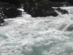 HD Falling white water slow motion Stock Footage