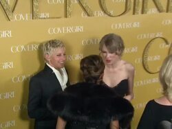 Ellen DeGeneres, Taylor Swift at the COVERGIRL Cosmetics' 50th Anniversary Party at West Hollywood CA. (Footage by WireImage Video/GettyImages) Stock Footage