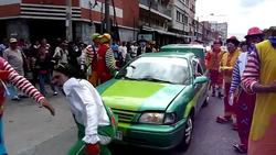 CLEAN: Clowns parade for Latin American Clown Congress News Clip