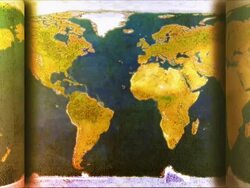 Vintage world map animation Stock Footage