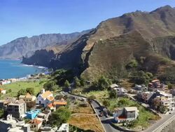 Vila das Pombas - Santo Antao , Cape Verde Stock Footage