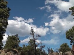 Rocky Mountain National Park Cloud Time Lapse Stock Footage