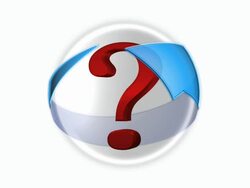 Question Mark Blue Arrow Stock Footage