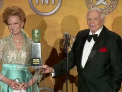 SPEECH: Ernest Borgnine at the 17th Annual Screen Actors Guild Awards - Press Room at Los Angeles CA. (Footage by WireImage Video/GettyImages) Stock Footage