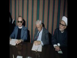 SYND 1 7 77 MEETING IN JORDAN REGARDING HOLY PLACES News Clip