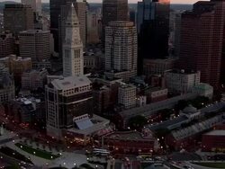 AERIAL, View of Boston, Massachusetts, USA Stock Footage