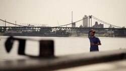 Urban runner Stock Footage