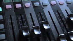 Musical Concert Sound Console Panning Clip Stock Footage