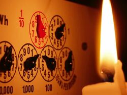 Electrical power cut in a storm. Lights out. Stock Footage