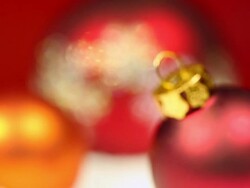 Christmas Baubles Stock Footage