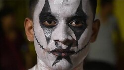 CLEAN : Salvadoreans take part in traditional La Calabiuza parade News Clip