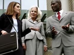 Business Team Discussion Stock Footage