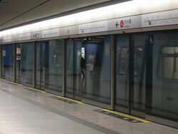 MS Shot of Subway / Hong Kong, China Stock Footage