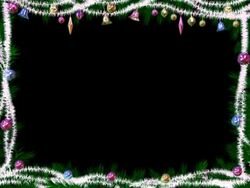 New Year Border #1 w + ALPHA NTSC Stock Footage