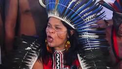 Indigenous march in Brasilia over rights, land News Clip