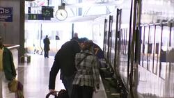 Eurostar trains and passengers at Brussels Station News Clip
