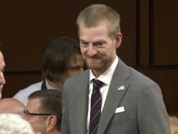 Dr Kent Brantly testifies about Ebola Stock Footage