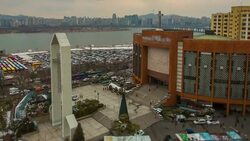 Seoul City Yoido Full Gospel Church Stock Footage