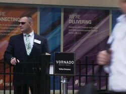 Security Guard at the New York Stock Exchange (NYS Stock Footage
