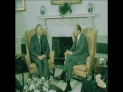 SYND 8 5 75 FORD MEETS WILSON AND WHITLAM News Clip
