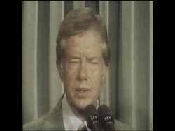 SYND 8 6 79 PRESIDENT CARTER PRESS CONFERENCE ON RHODESIA SANCTIONS News Clip