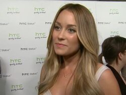 INTERVIEW: Lauren Conrad on what brings her out, social media, Facebook's new share button, her social circle and looking forward to seeing Usher perform (Footage by WireImage Video/Getty Images Entertainment Video) Stock Footage