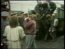 Russia - Mine Explosion Kills Several News Clip