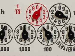 Electricity meter Stock Footage