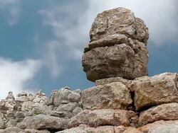 W/S karstic rocks (zoom in) Stock Footage