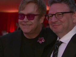 Elton John at Elton John AIDS Foundation Presents 21st Annual Academy Awards Viewing Party Stock Footage