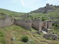 Castle, Accrocorinthos, Greece Stock Footage
