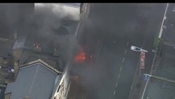 London Riots - Aerials Across Peckham News Clip