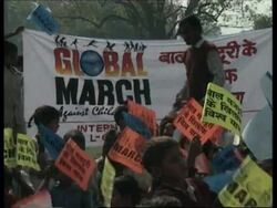 WORLDWIDE: ACTIVISTS RALLY IN PROTEST AGAINST CHILD LABOUR News Clip