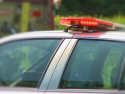 Police Car Siren #1 Stock Footage