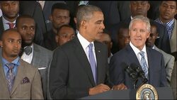 President Barack Obama paid tribute to the Super Bowl champion Seattle Seahawks, congratulating players and coaches for their triumphs on the field and their contributions to their community. (May 21) Instructional Video