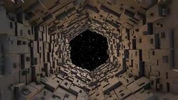 Space Station explore the universe Stock Footage