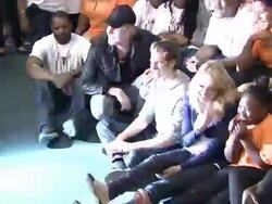 Rhys Ifans, Andrew Garfield, Emma Stone at "Be Amazing" Stand Up Volunteer Initiative - Brooklyn Stock Footage