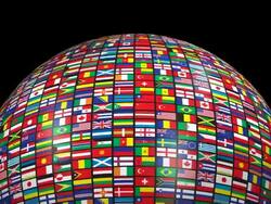 (Loop + Alpha) World Flags Stock Footage