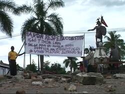 International security forces backed by helicopters raid rebel hide-out News Clip