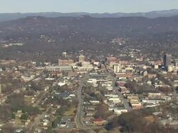 WS AERIAL View of Asheville / North Carolina, United States Stock Footage