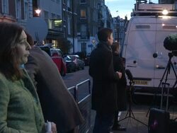 Prince William Visits Catherine, Duchess of Cambridge At King Edward VII Hospital Stock Footage