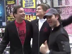 Jimmy Fallon, Dr. Mehmet Oz and Nate Berkus at the 14th Annual NY EIF Revlon Run/Walk Stock Footage