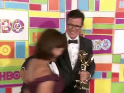 Stephen Colbert at HBO's Official 2014 Emmy After Party Stock Footage