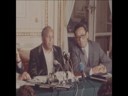 SYND 26 12 80 AHMED EL SHAHATI GIVES PRESS CONFERENCE ON LIBYAN TECHNICAL ASSISTANCE TO CHAD News Clip