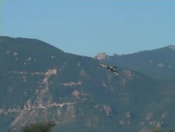 Plane landing Stock Footage