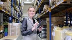 The on-line delivery is successfully done! Stock Footage