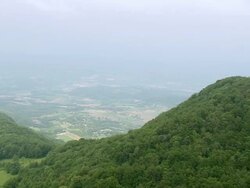 WS AERIAL View of Mountains to Beauregard-Baret / Rhone Alpes, France Stock Footage